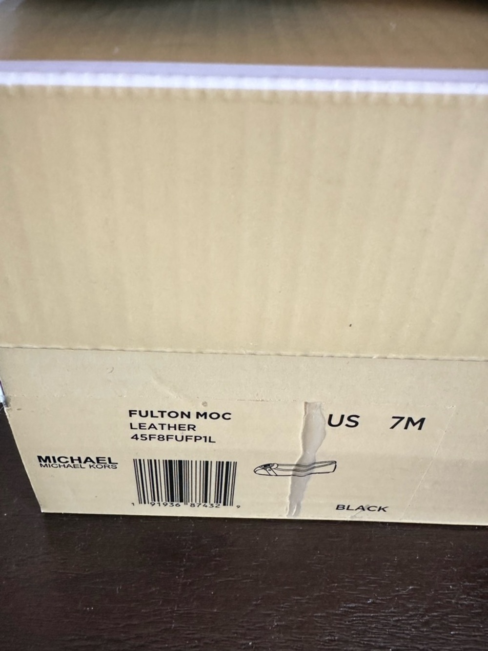 Michael Kors - Fulton Moccasin Black Leather Flats - Picture 6 of 6